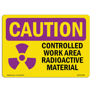 Controlled Work Area Radioactive