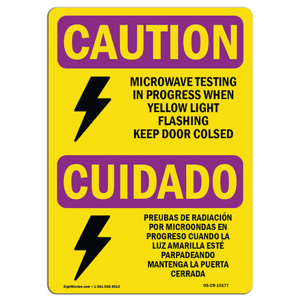 Microwave Testing Yellow Light