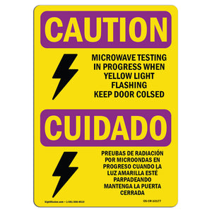 Microwave Testing Yellow Light