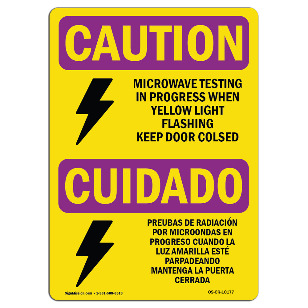 Microwave Testing Yellow Light