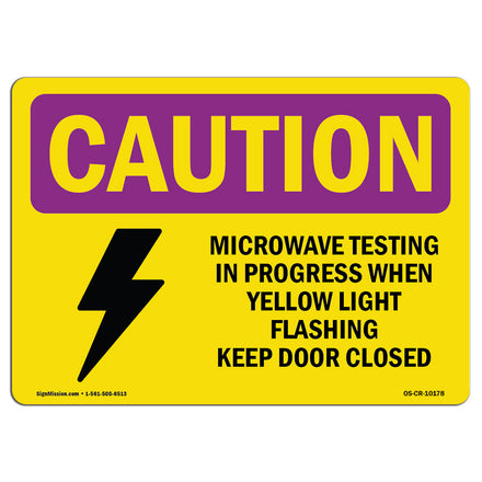 Microwave Testing Yellow Light