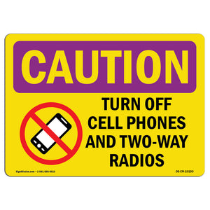 Turn Off Cell Phones And Radios