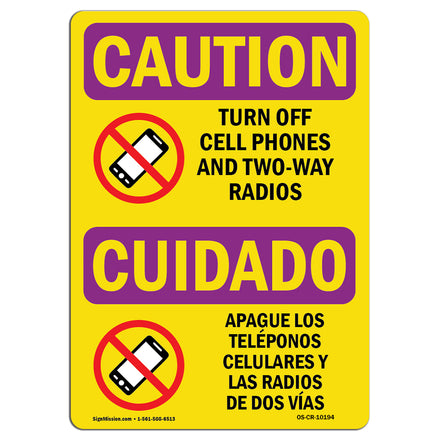 Turn Off Cell Phones And Radios