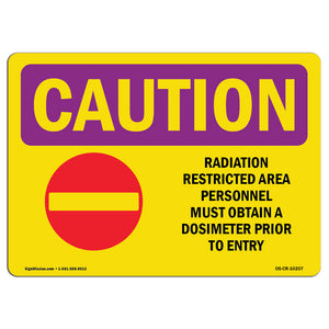 Radiation Restricted Area Personnel With Symbol