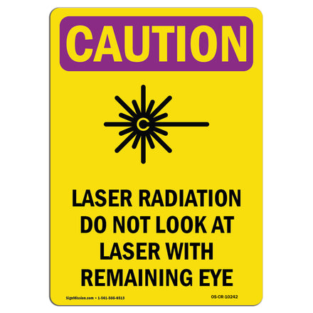 Laser Radiation Do Not Look With Symbol