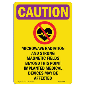 Microwave Radiation And Strong With Symbol
