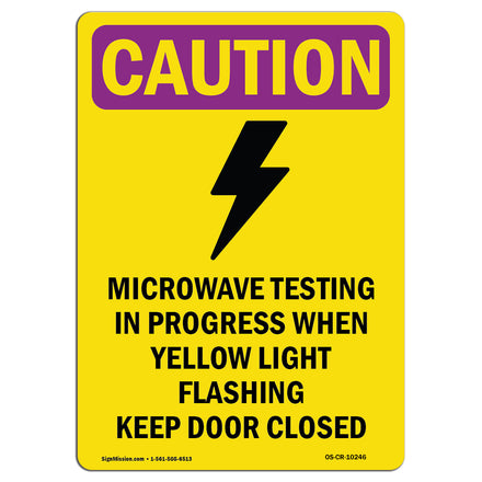 Microwave Testing Yellow Light