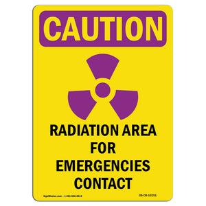 Radiation Area For Emergencies With Symbol