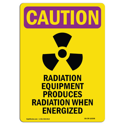 Radiation Equipment Produces With Symbol