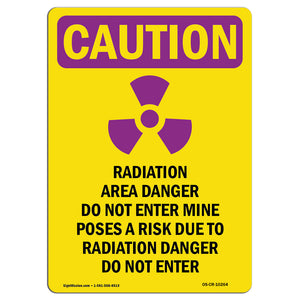 RADIATION Area Danger With Symbol