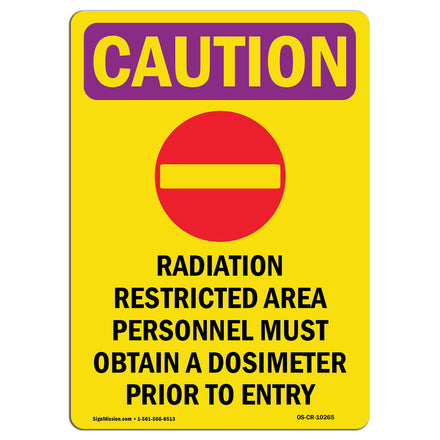 Radiation Restricted Area Personnel With Symbol