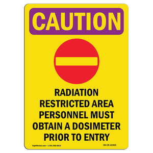 Radiation Restricted Area Personnel With Symbol