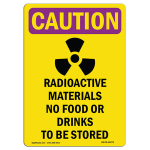 Radioactive Materials No Food With Symbol