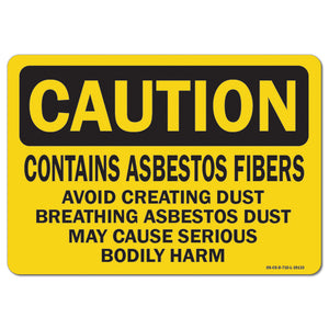 contains asbestos fiber