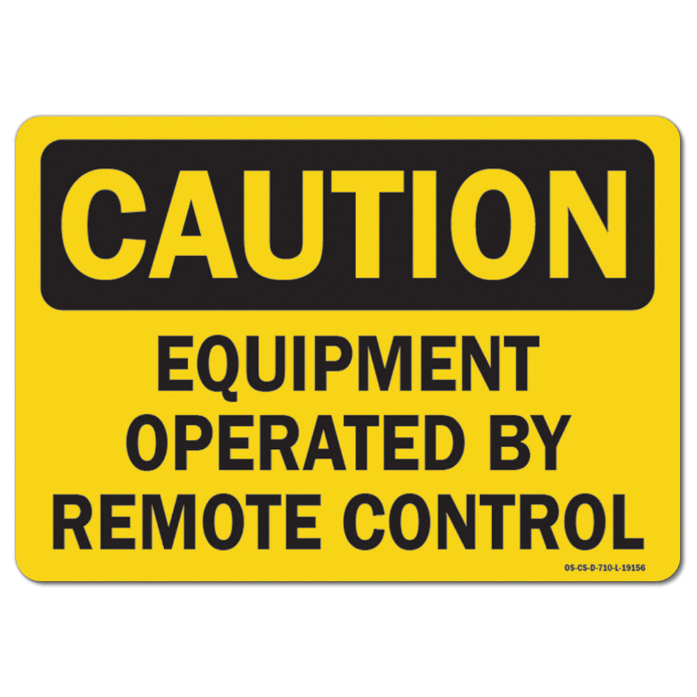 Equipment Operated By Remote Control