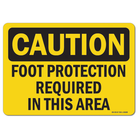 Foot Protection Required In This Area