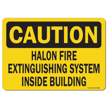 Halon Fire Extinguishing System Inside Building