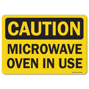 Microwave Oven In Use