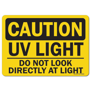 UV Light Do Not Look Directly At Light