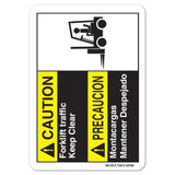 Forklift Traffic Keep Clear-Bilingual