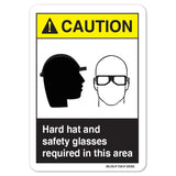 Hard Hat And Safety Glasses Required In This Area