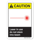 Laser In Use Do Not Stare Into Beam