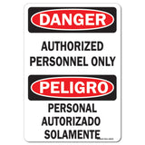 Authorized Personnel Only Bilingual