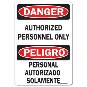 Authorized Personnel Only Bilingual