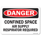 Confined Space Air Supply Respirator Required
