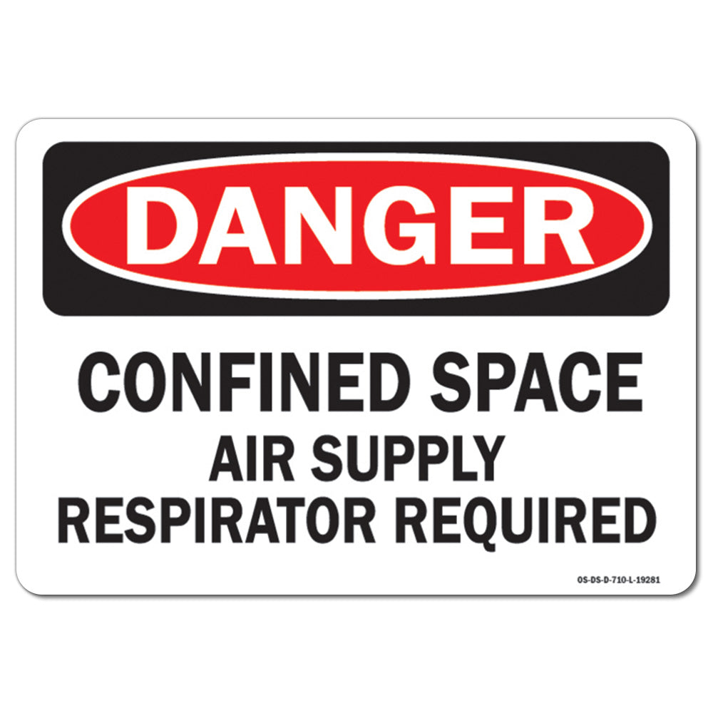 Confined Space Air Supply Respirator Required