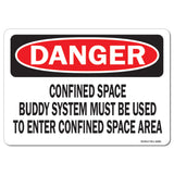 Confined Space Buddy System Must Be Used