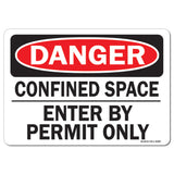 Confined Space Enter By Permit Only