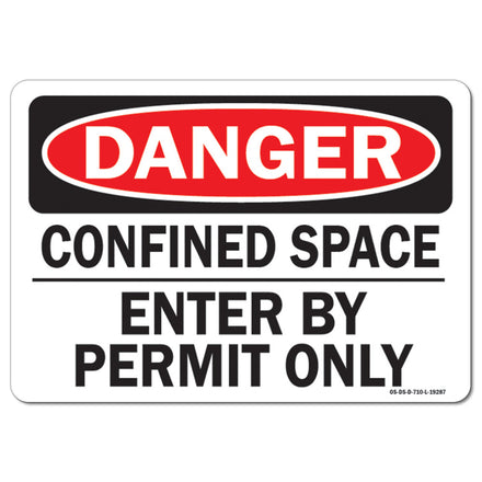 Confined Space Enter By Permit Only