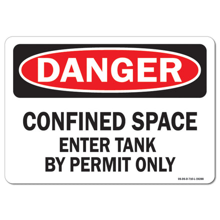 Confined Space Enter Tank By Permit Only