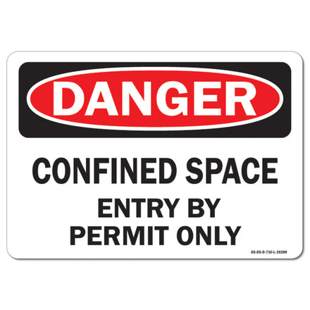 Confined Space Entry By Permit Only