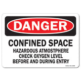 Confined Space Hazardous Atmosphere Check Oxygen Level