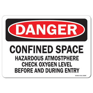 Confined Space Hazardous Atmosphere Check Oxygen Level