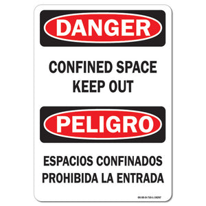 Confined Space Keep Out Bilingual