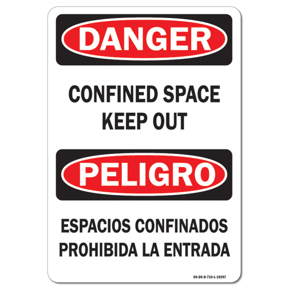 Confined Space Keep Out Bilingual