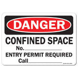 Confined Space No. ___ Entry Permit Required Call___________