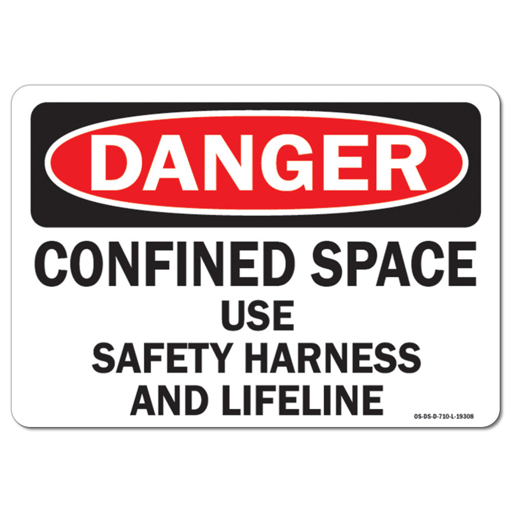 Confined Space Use Safety Harness and Lifeline