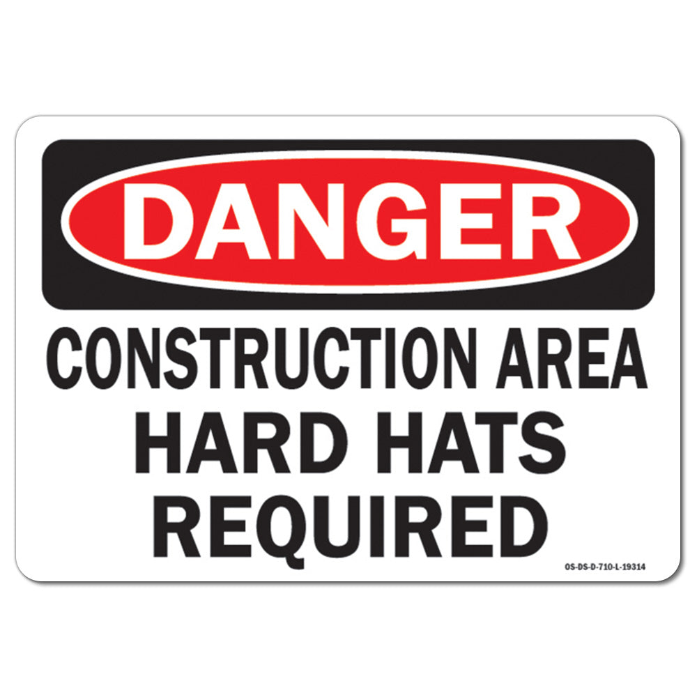 Construction Area Hard Hats Required