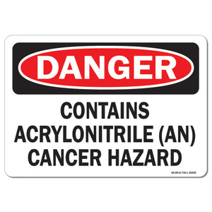 Contains Acrylonitrile (An) Cancer Hazard