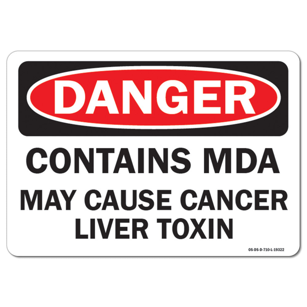 Contains MDA May Cause Cancer Liver Toxin