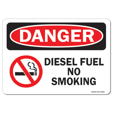 Diesel Fuel No Smoking with Graphic