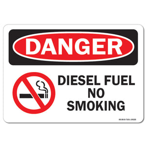 Diesel Fuel No Smoking with Graphic