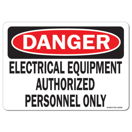 Electrical Equipment Authorized Personnel Only