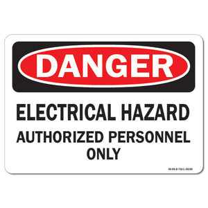 Electrical Hazard Authorized Personnel Only
