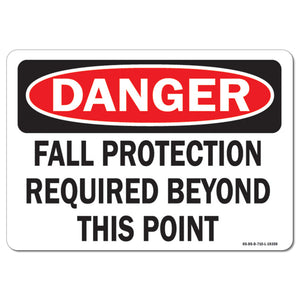 Fall Protection Required Beyond This Point