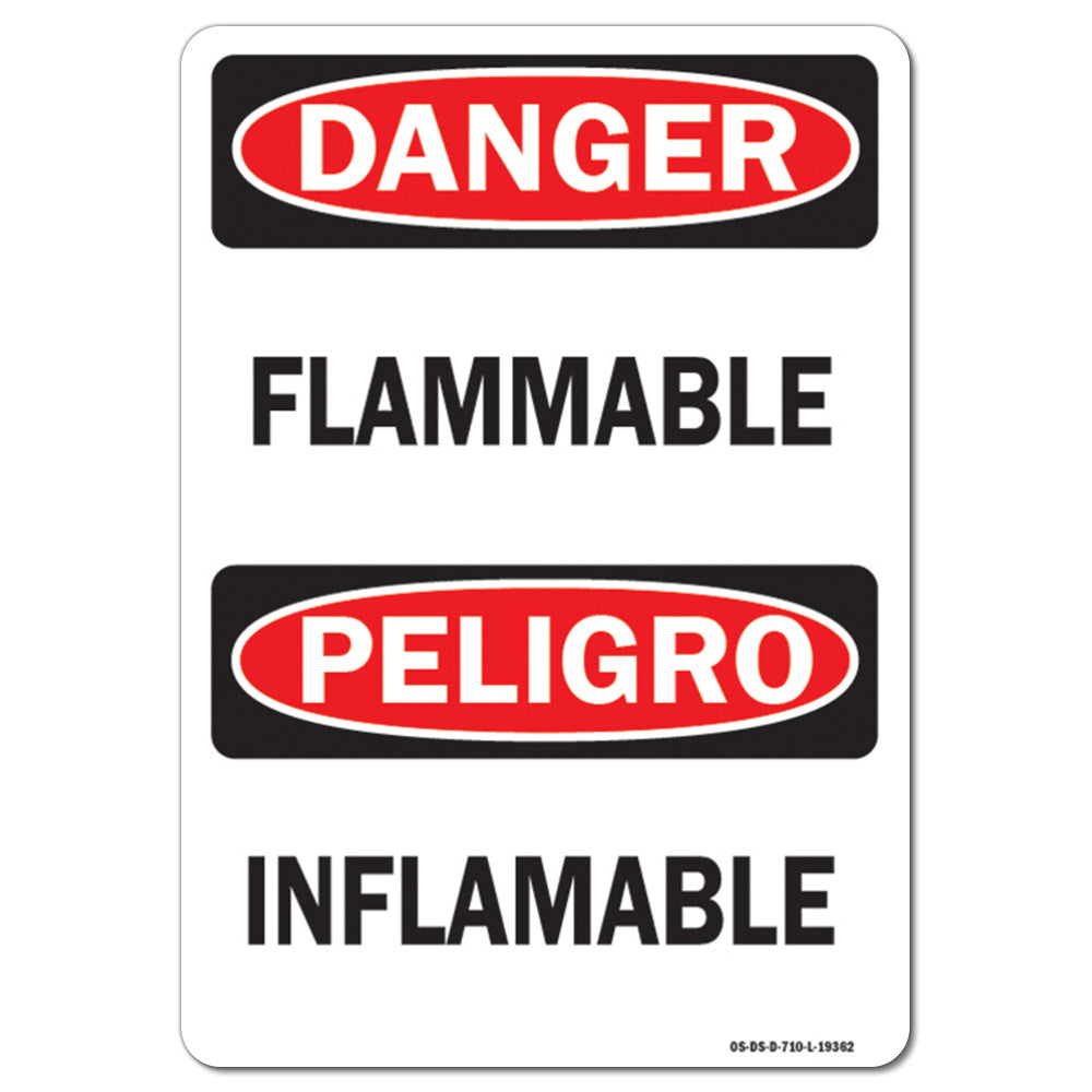 Flammable (Bilingual), Vertical